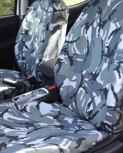 Grey Camouflage Seat Covers for Pickup Truck