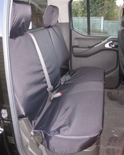 thumbnail image 2 of Protect Your Truck's Interior With These Heavy-duty, Waterproof Seat Covers! They're Custom-fit For All Years Of Nissan Navara D40 And NP300. Front And Rear Seats In Black. 2 of 6