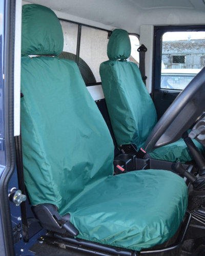 Land Rover Defender Seat Covers in Green
