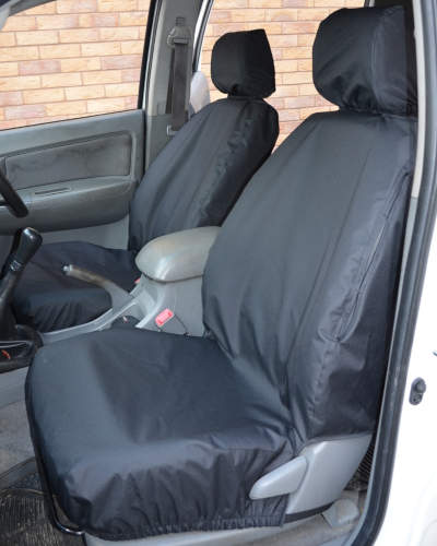 Black Seat Covers for Toyota Hilux Mk7