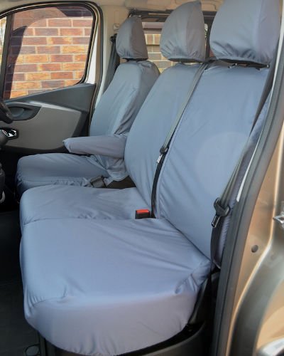 2016 SEAT COVERS TO FIT A RENAULT TRAFIC VAN ROSSINI BLACK SPORTS MESH S+D
