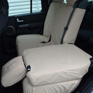 Land Rover Discovery 3 & 4 Front Grey Camo Waterproof Tailored Seat Covers NA 