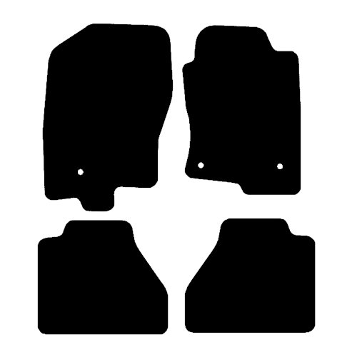 Front Rubber Mats For Fiat OM 40 / 40 NC Lupetto – Non-Slip Truck Mats (Pair)